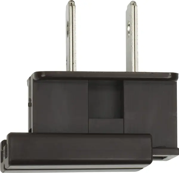 Slide Plug - Polarized - 18/2-SPT-1 - 8A-125V - Brown Finish