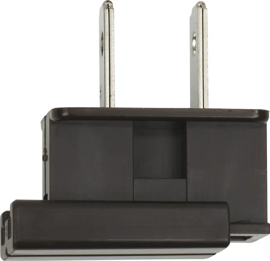 Slide Plug - Polarized - 18/2-SPT-1 - 8A-125V - Brown Finish