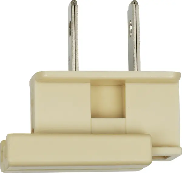 Slide Plug - Polarized - 18/2-SPT-1 - 8A-125V - Ivory Finish