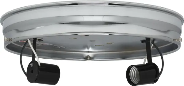 10" 2-Light Ceiling Pan - Chrome Finish - Includes Hardware - 60W Max