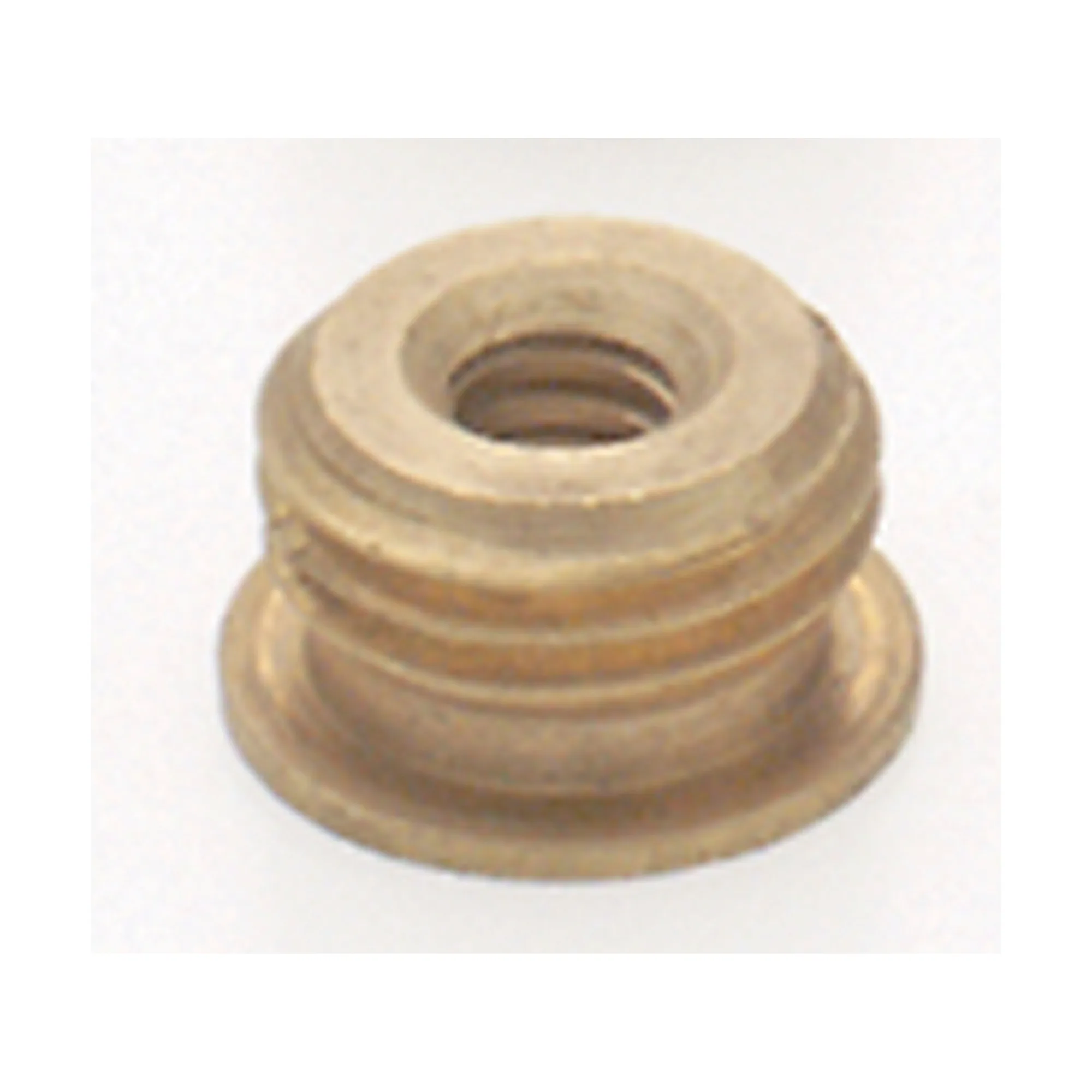 Brass Reducing Bushing - Unfinished - 1/8 M x 8/32 F - With Shoulder