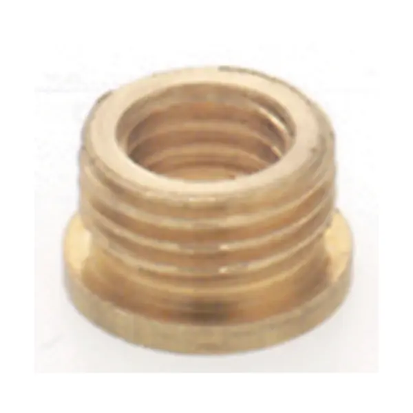 Brass Reducing Bushing - Unfinished - 1/8 M x 1/4-27 F - With Shoulder