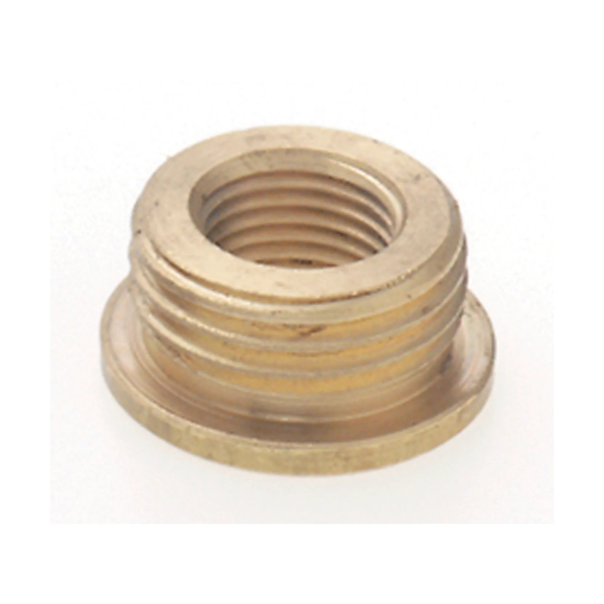 Brass Reducing Bushing - Unfinished - 3/8 M x 1/4 F - With Shoulder