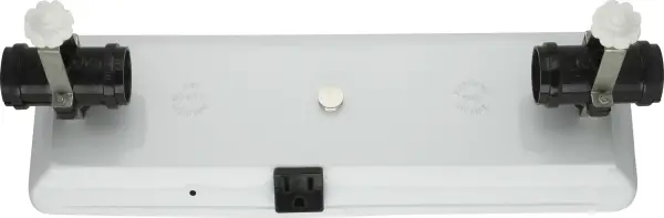 4-Light U-Channel Glass Holder - 4 Light-Convenience Outlet For Use With 24" U-Bend Glass - Includes Hardware - 60W Max