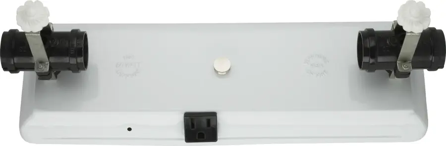 4-Light U-Channel Glass Holder - 4 Light-Convenience Outlet For Use With 24" U-Bend Glass - Includes Hardware - 60W Max - Image 1