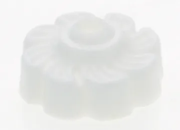 Plastic Lock-Up Cap - 1/8 IP - 1" Diameter - White Finish