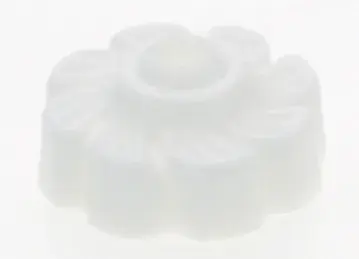 Plastic Lock-Up Cap - 1/8 IP - 1" Diameter - White Finish