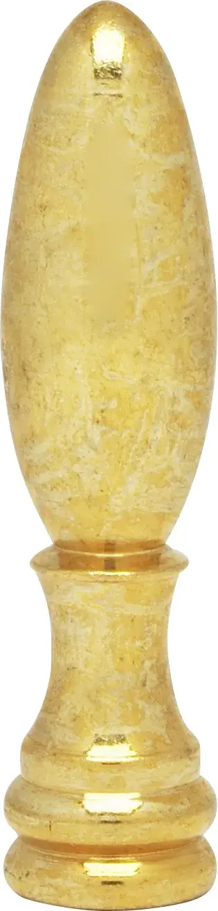 Bullet Finial - 2" Height - 1/8 IP - Burnished And Lacquered
