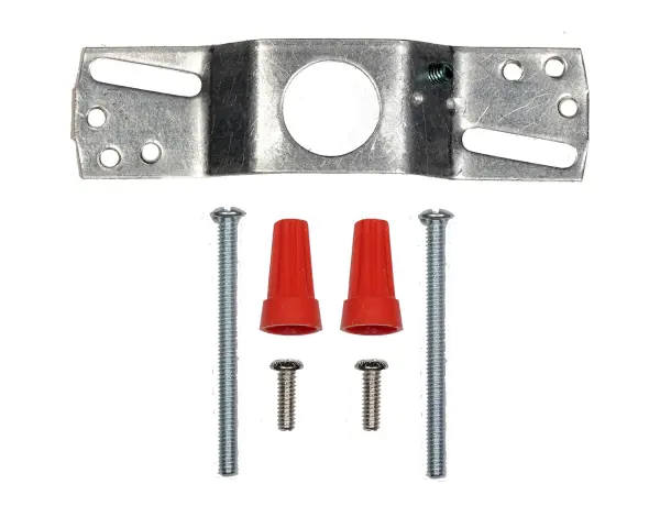 3-1/4" Wired Holder - Chrome Finish - Includes Hardware - 60W Max - alternate view