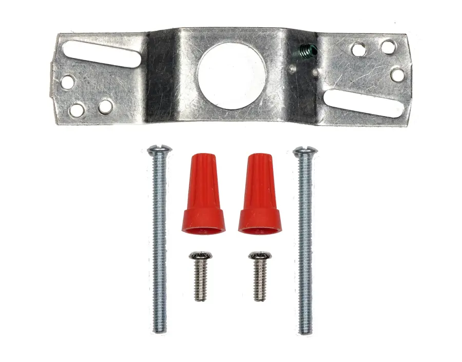 3-1/4" Wired Holder - Chrome Finish - Includes Hardware - 60W Max - Image 2