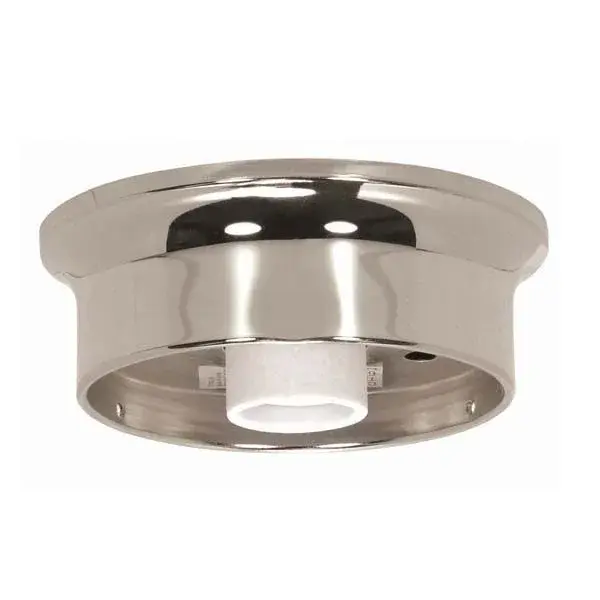 4" Wired Holder - Chrome Finish - Includes Hardware - 60W Max