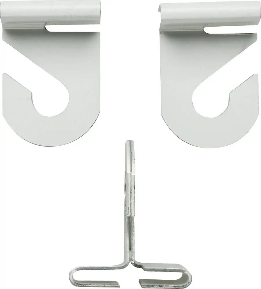Drop Ceiling Hook Set - White Finish - Contains 2 Sets Per Bag - No Hardware Needed