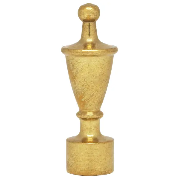 Urn Finial - 1-3/4" Height - 1/8 IP - Burnished And Lacquered