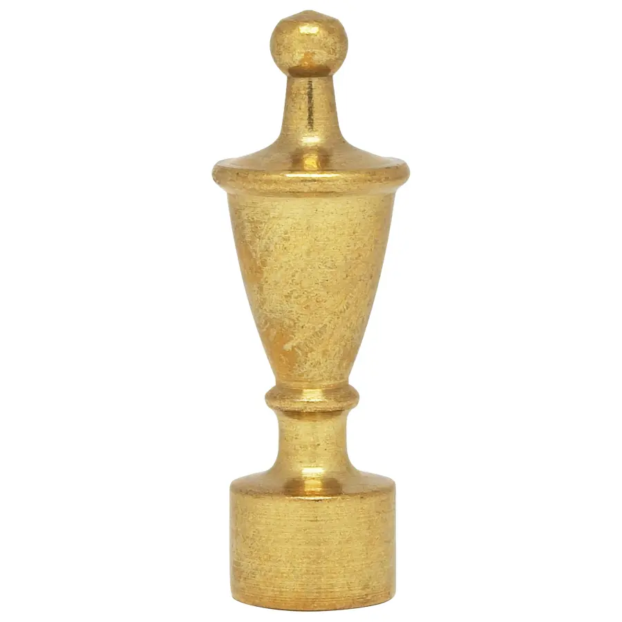 Urn Finial - 1-3/4" Height - 1/8 IP - Burnished And Lacquered