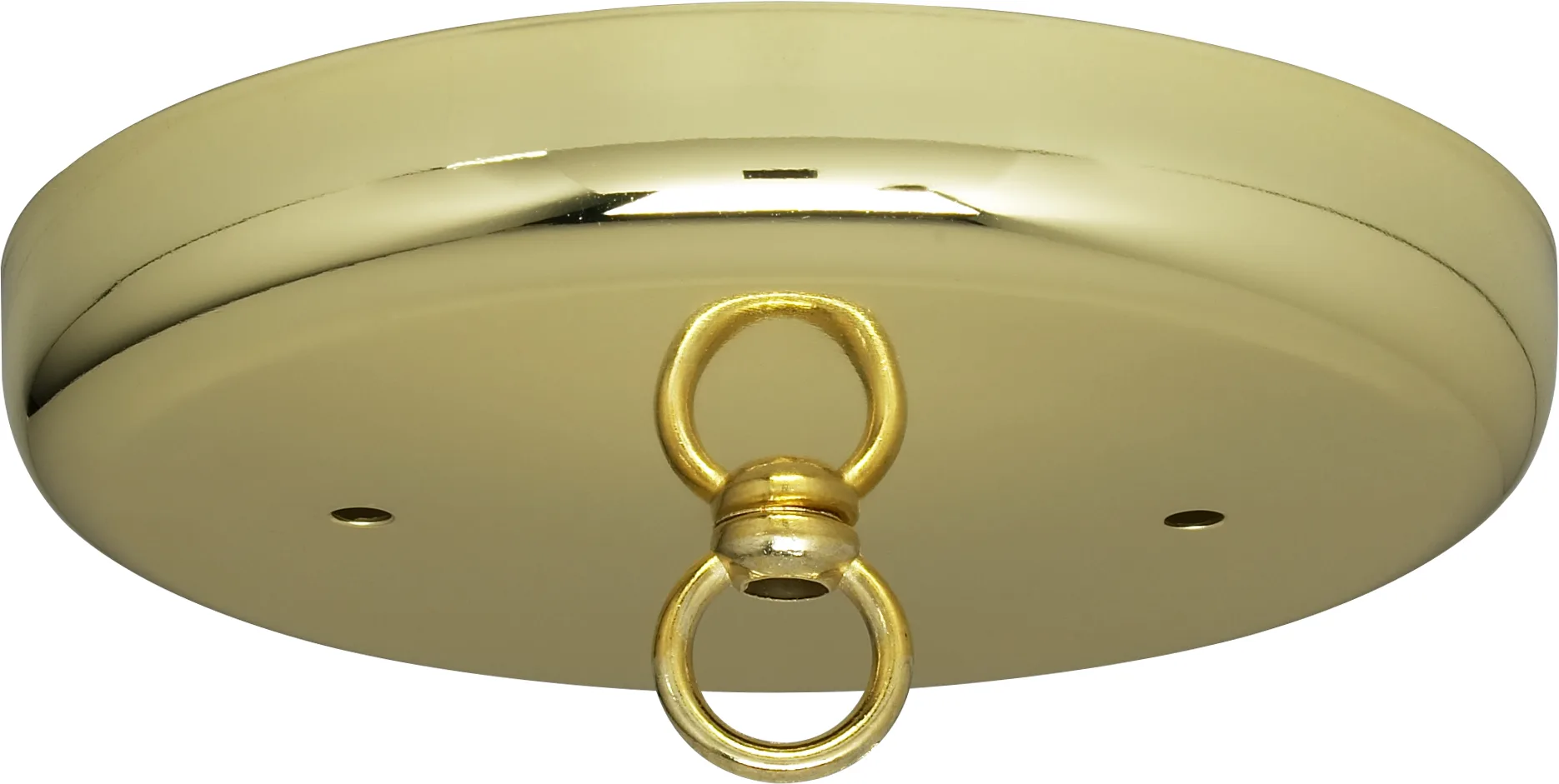 Contemporary Canopy Kit - Brass Finish - 5" Diameter - 7/16" Center Hole - 2-8/32 Bar Holes - Includes Hardware - 10lbs Max
