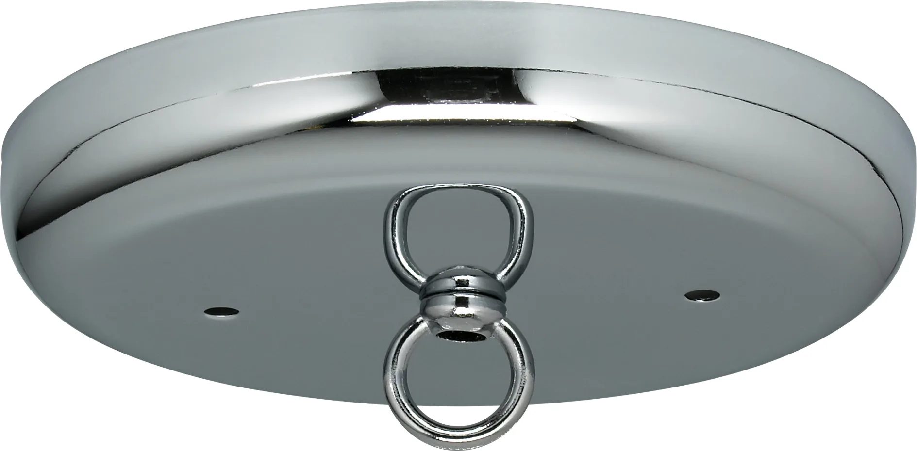Contemporary Canopy Kit - Chrome Finish - 5" Diameter - 7/16" Center Hole - 2-8/32 Bar Holes - Includes Hardware - 10lbs Max