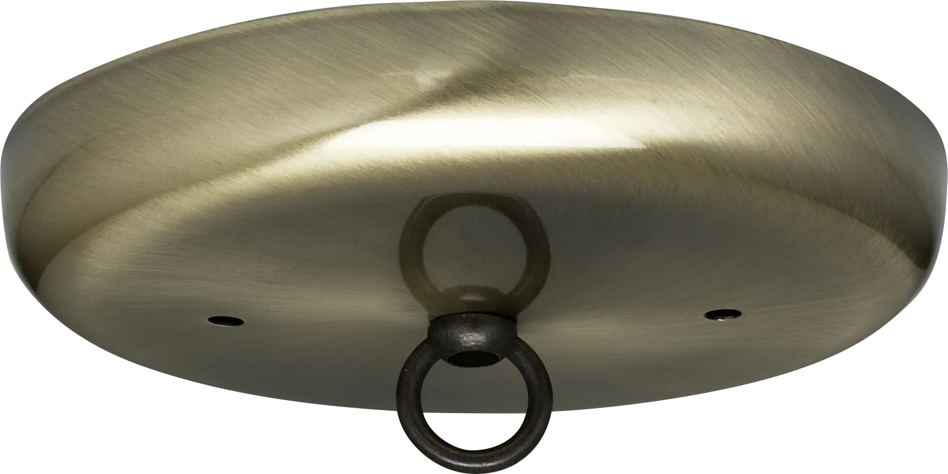 Contemporary Canopy Kit - Antique Brass Finish - 5" Diameter - 7/16" Center Hole - 2-8/32 Bar Holes - Includes Hardware - 10lbs Max