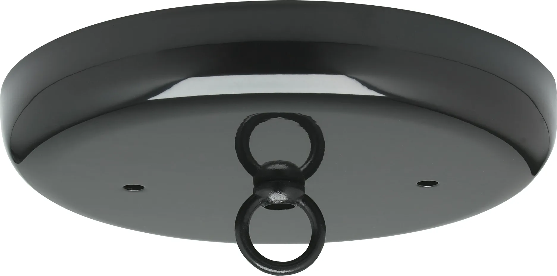Contemporary Canopy Kit - Black Finish - 5" Diameter - 7/16" Center Hole - 2-8/32 Bar Holes - Includes Hardware - 10lbs Max