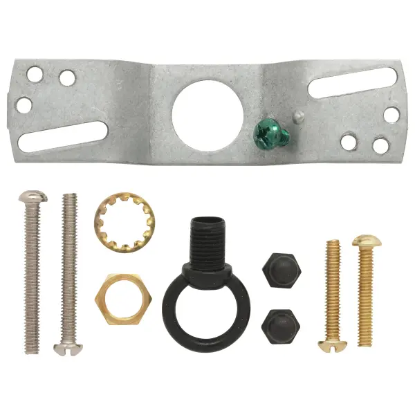 Contemporary Canopy Kit - Black Finish - 5" Diameter - 7/16" Center Hole - 2-8/32 Bar Holes - Includes Hardware - 10lbs Max - Image 3