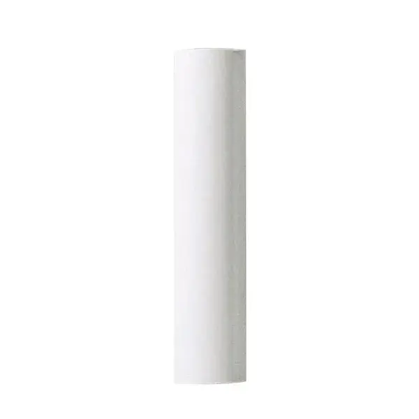 Plastic Candle Cover - White Plastic - 13/16" Inside Diameter - 7/8" Outside Diameter - 8" Height