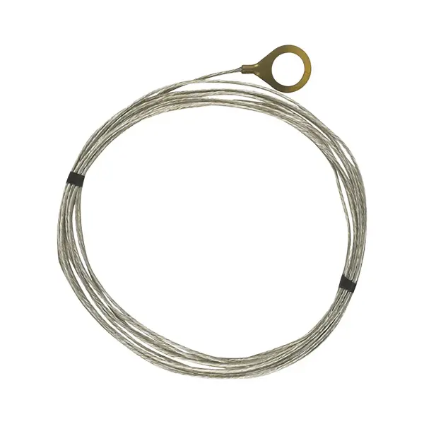 10 Foot 18/1 Tinned Copper Ground Wire - 1/8 IP Round Ground Lug