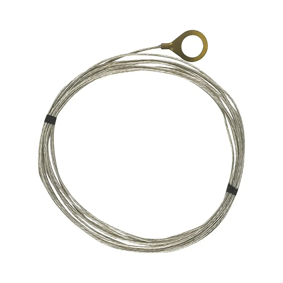 10 Foot 18/1 Tinned Copper Ground Wire - 1/8 IP Round Ground Lug