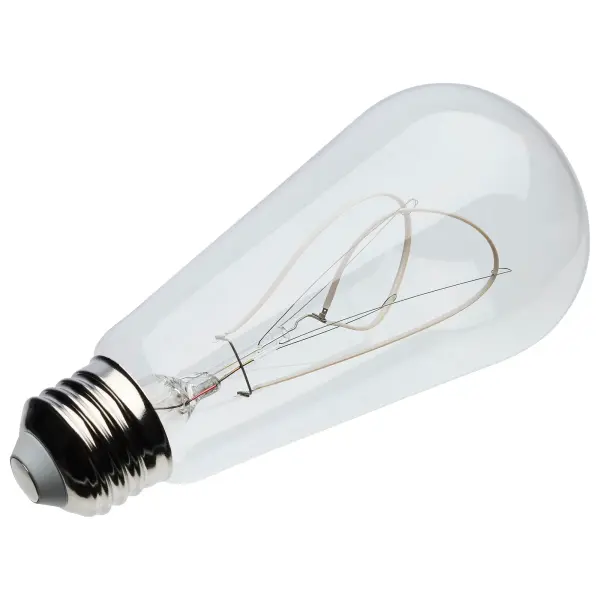 6 Watt LED - Reminiscent - Flex Gray Filament - ST19 Loop - Medium Base - 2700K CCT - Clear - 120 Volt - Image 6