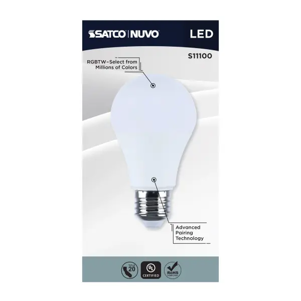 Starfish - 10 Watt LED A19 - 2700K-5000K RGBTW - Medium Base - 120 Volt - Image 20