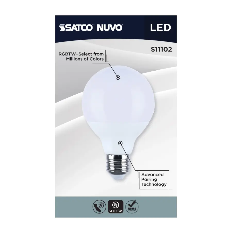 Starfish - 10 Watt LED G25 - 2700K-5000K RGBTW - Medium Base - 120 Volt - Image 20
