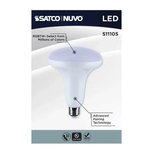 Starfish - 12 Watt LED BR40 - 2700K-5000K RGBTW - Medium Base - 120 Volt - Image 20