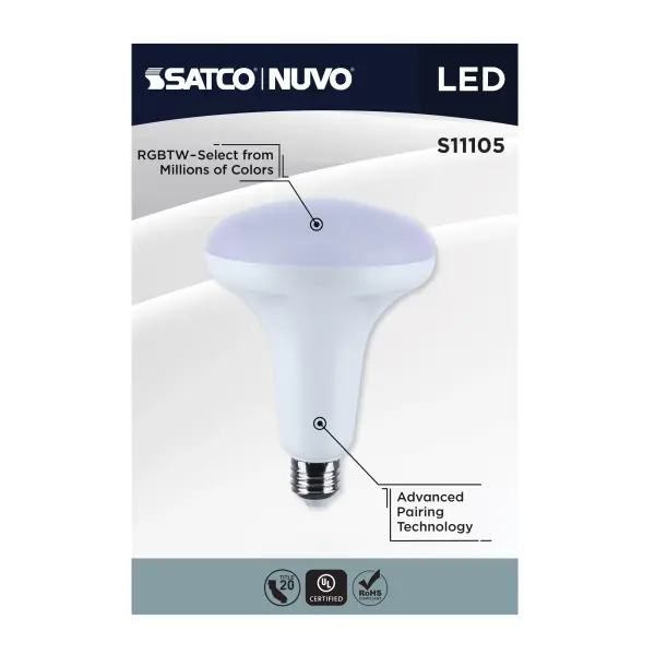 Starfish - 12 Watt LED BR40 - 2700K-5000K RGBTW - Medium Base - 120 Volt - Image 21