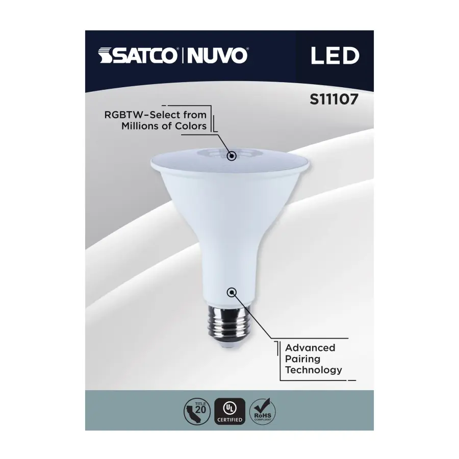 Starfish - 12.5 Watt LED PAR30 - 2700K-5000K RGBTW - Medium Base - 120 Volt - Image 10