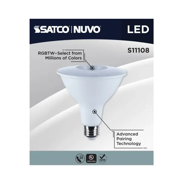 Starfish - 15 Watt LED PAR38 - 2700K-5000K RGBTW - Medium Base - 120 Volt - Image 10