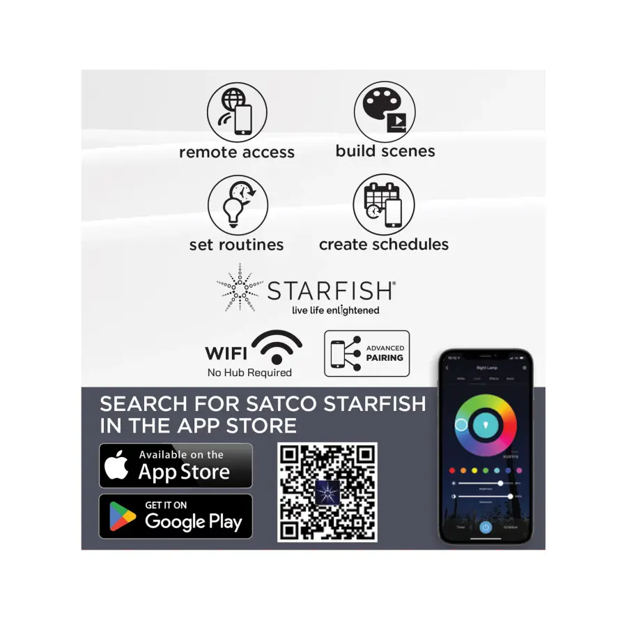 Starfish - 5.5 Watt LED MR16 - GU5.3 Base - 2700K-5000K RGBTW - 12 Volt - Image 11