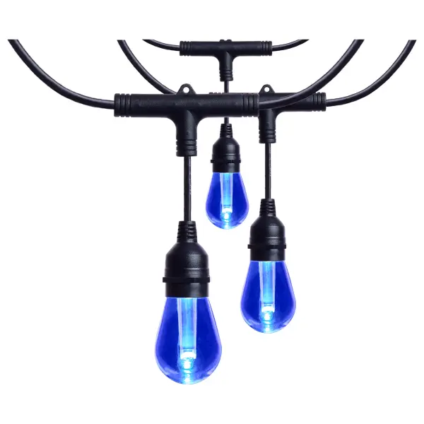 Starfish - 24 Foot LED String Light - 12-S14 Lamps - IOT - RGBTW - Black - 120 Volt - Image 15