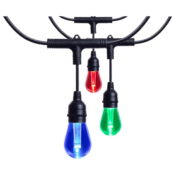 Starfish - 24 Foot LED String Light - 12-S14 Lamps - IOT - RGBTW - Black - 120 Volt - Image 9