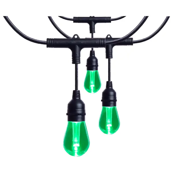 Starfish - 48 Foot LED String Light - 15-S14 Lamps - IOT - RGBTW - Black - 120 Volt - Image 13