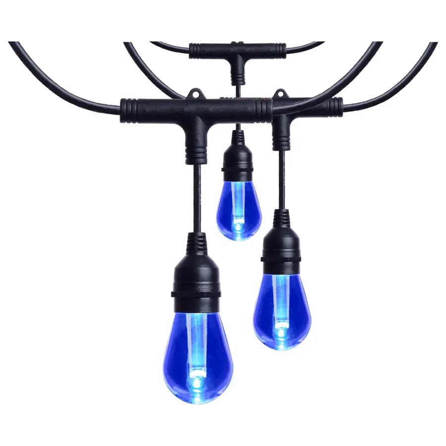 Starfish - 48 Foot LED String Light - 15-S14 Lamps - IOT - RGBTW - Black - 120 Volt - Image 14
