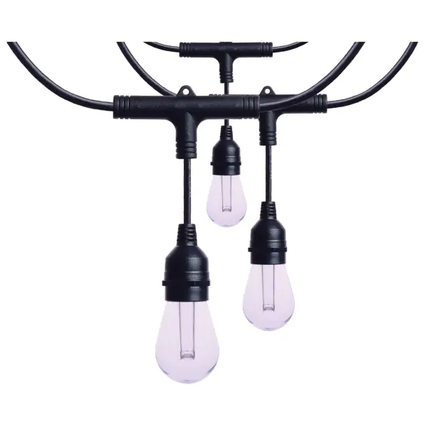 Starfish - 48 Foot LED String Light - 15-S14 Lamps - IOT - RGBTW - Black - 120 Volt - Image 10