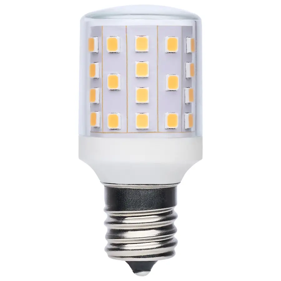 3.5 Watt T14 LED - 3000K CCT - Clear - E17 Base - Dimmable - 120 Volt - Image 1