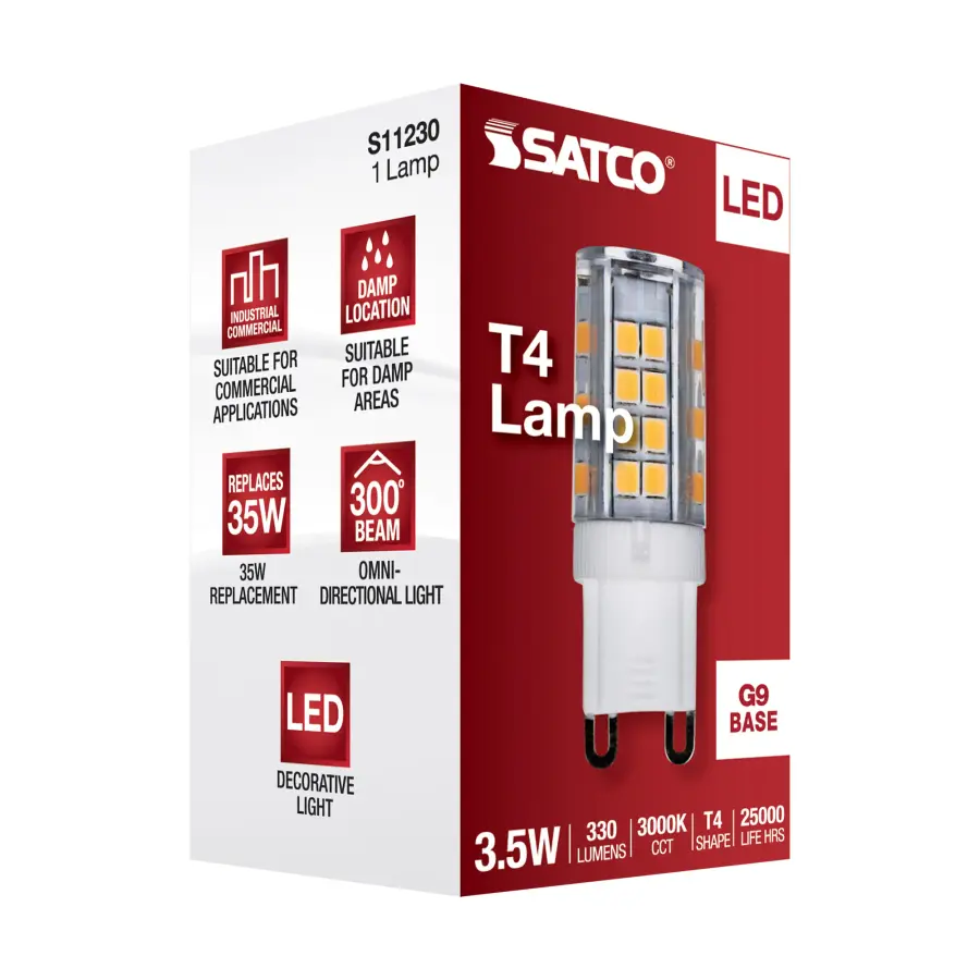3.5 Watt - JCD LED - Clear - 3000K - G9 Base - 120 Volt - Image 9