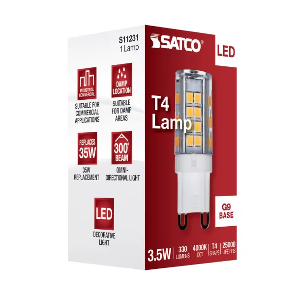 3.5 Watt - JCD LED - Clear - 4000K - G9 Base - 120 Volt - Image 9