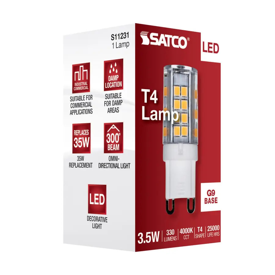 3.5 Watt - JCD LED - Clear - 4000K - G9 Base - 120 Volt - Image 9