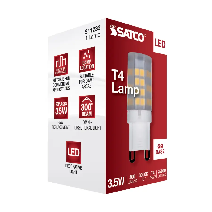 3.5 Watt - JCD LED - Frost - 3000K - G9 Base - 120 Volt - Image 9
