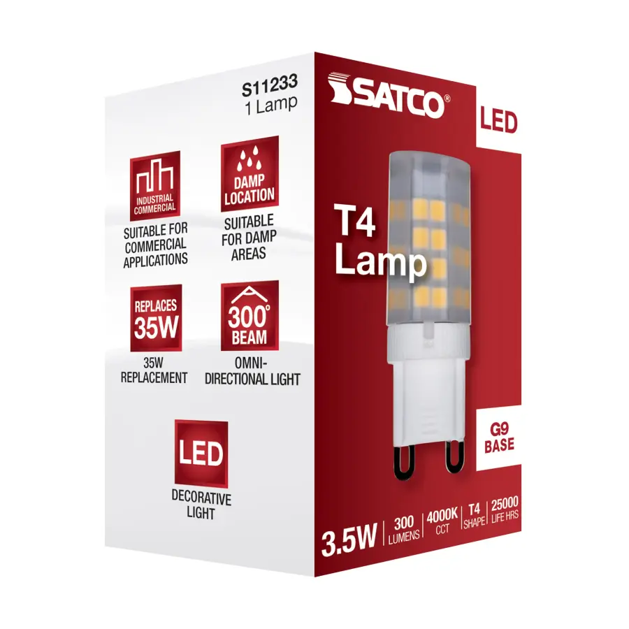 3.5 Watt - JCD LED - Frost - 4000K - G9 Base - 120 Volt - Image 9