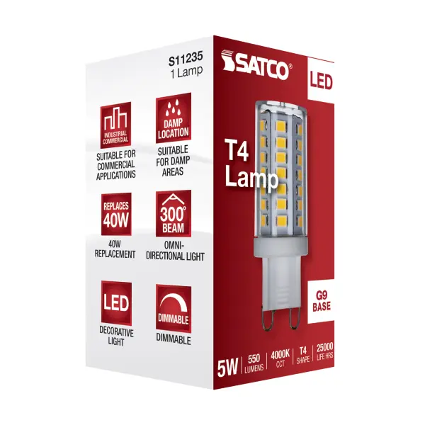 5 Watt - JCD LED - Clear - 4000K - G9 Base - 120 Volt - Image 7