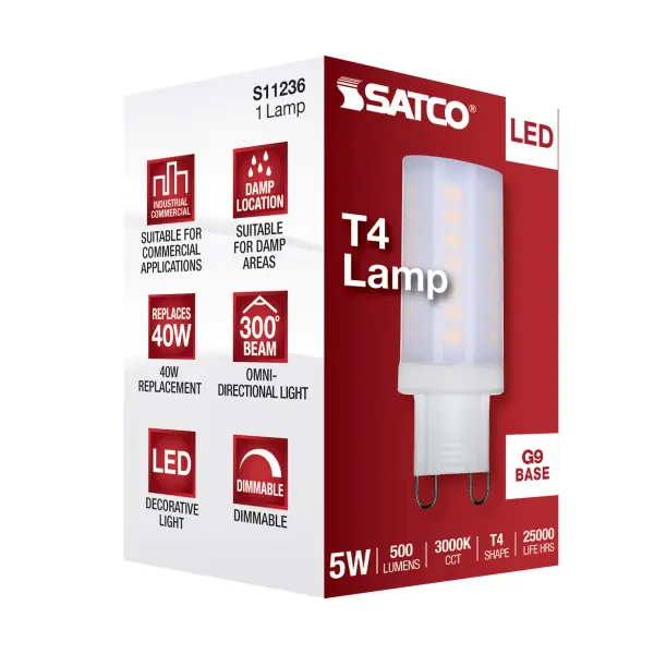 5 Watt - JCD LED - Frost - 3000K - G9 Base - 120 Volt - Image 7