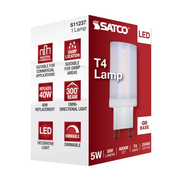 5 Watt - JCD LED - Frost - 4000K - G9 Base - 120 Volt - Image 7