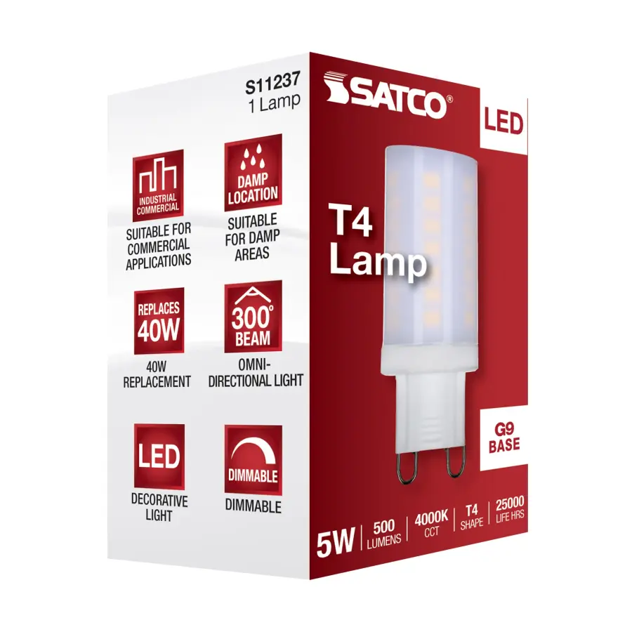 5 Watt - JCD LED - Frost - 4000K - G9 Base - 120 Volt - Image 7