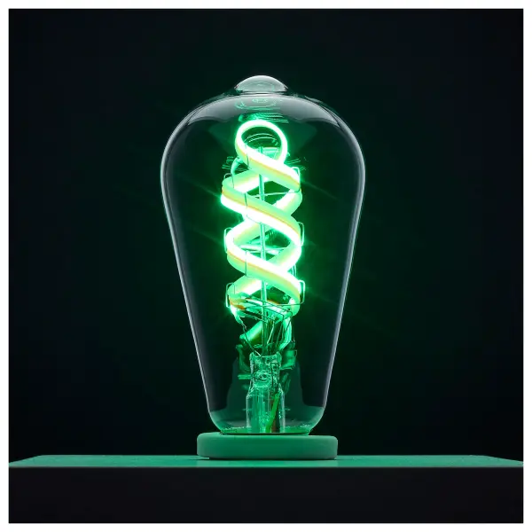 6 Watt - ST19 LED - 2700K-5000K RGB/Tunable White - Starfish IOT - Clear - Medium Base - 120 Volt - Image 4